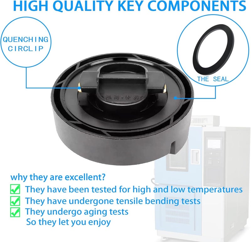 GROBARPART B46 B58 N20 N51 N52 N52N N54 N55 N63 Engine Oil Filler Cap Compatible with BMW 128i 135i 228i 320i 328i 335i 428i 528i 535i 740i 760i M3 M5 M6 X1 X3 X5 X6 X7 E70 E90 E92 F10 Replace 11128655331 - Image 4
